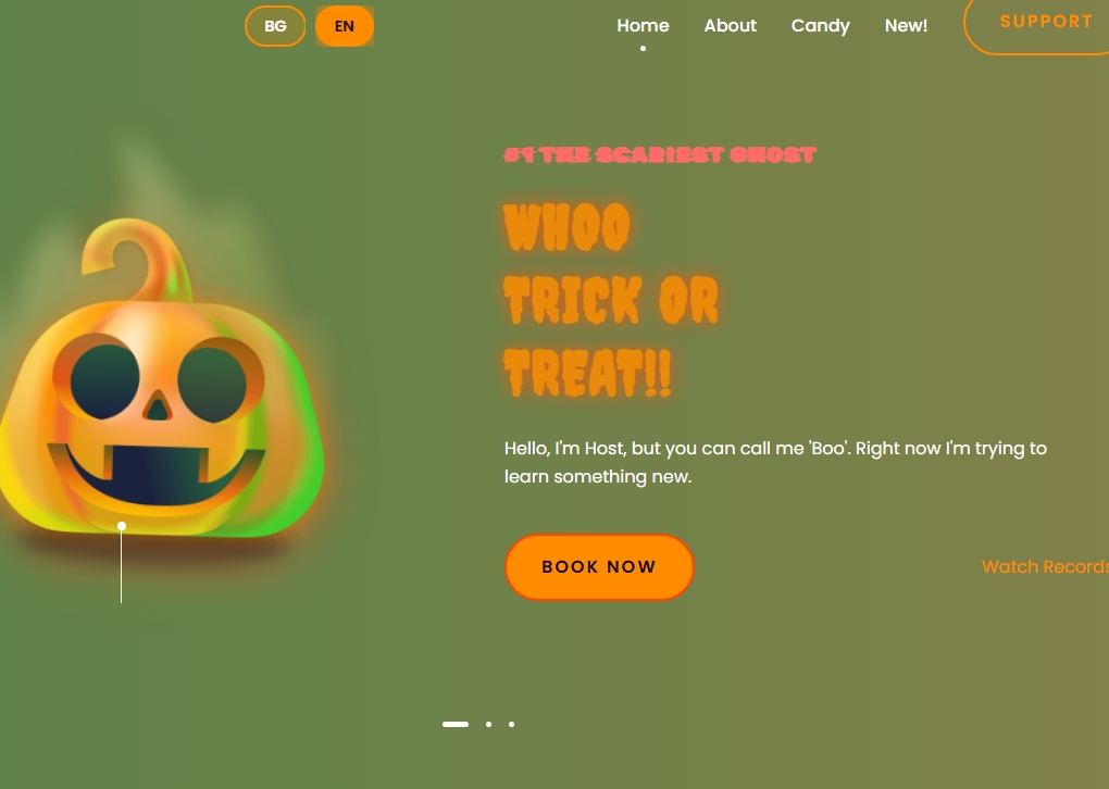 Halloween Website